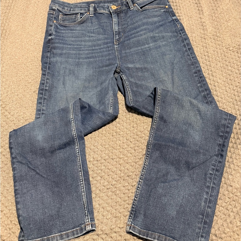 Marks & Spencer The Harper Cigarette Leg Jeans - Medium Blue Wash